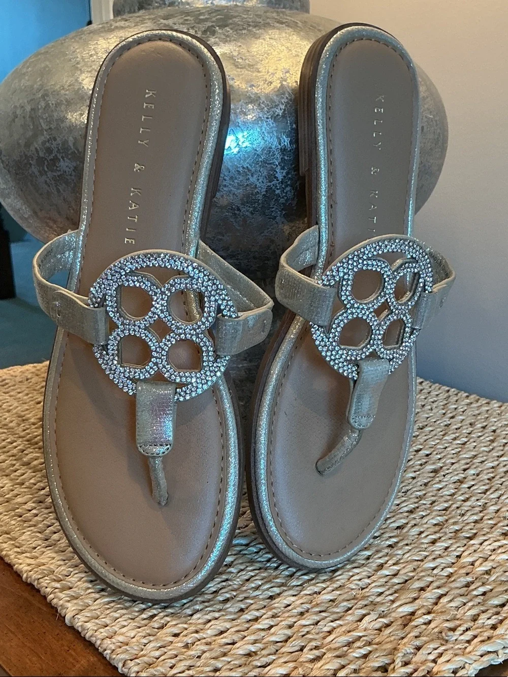 Kelly & Katie metallic gold
